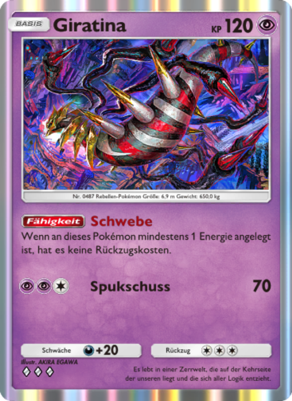 Giratina 078 — Kollision von Raum und Zeit (German Pokémon TCG card)
