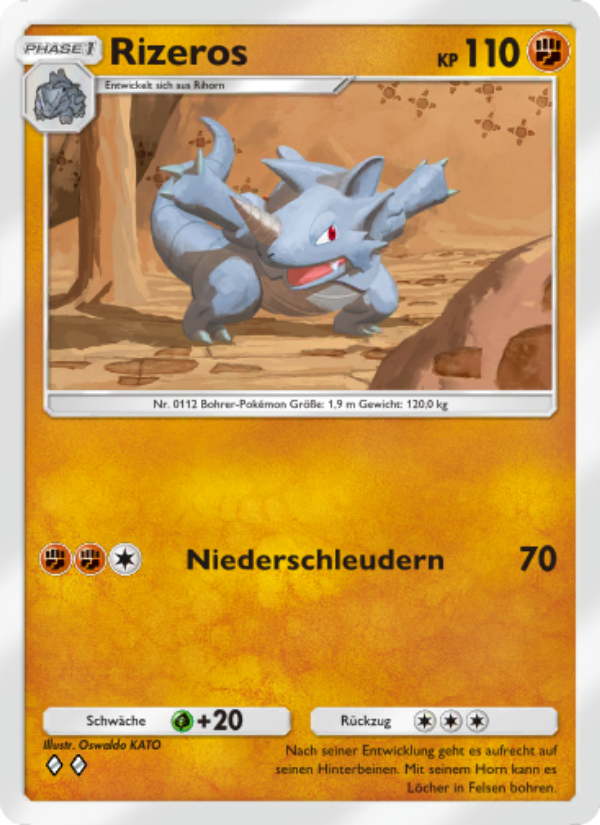 Rizeros 081 — Kollision von Raum und Zeit (German Pokémon TCG card)