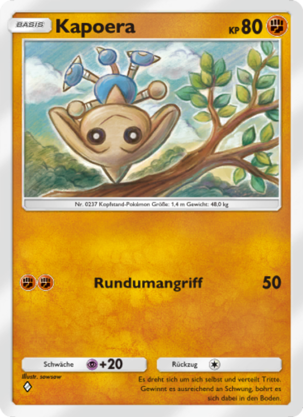 Kapoera 085 — Kollision von Raum und Zeit (German Pokémon TCG card)