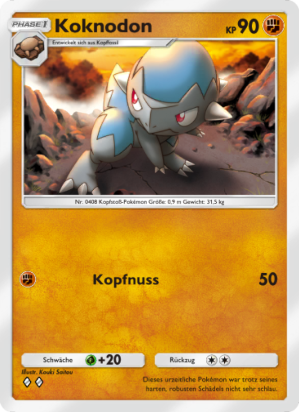 Koknodon 088 — Kollision von Raum und Zeit (German Pokémon TCG card)