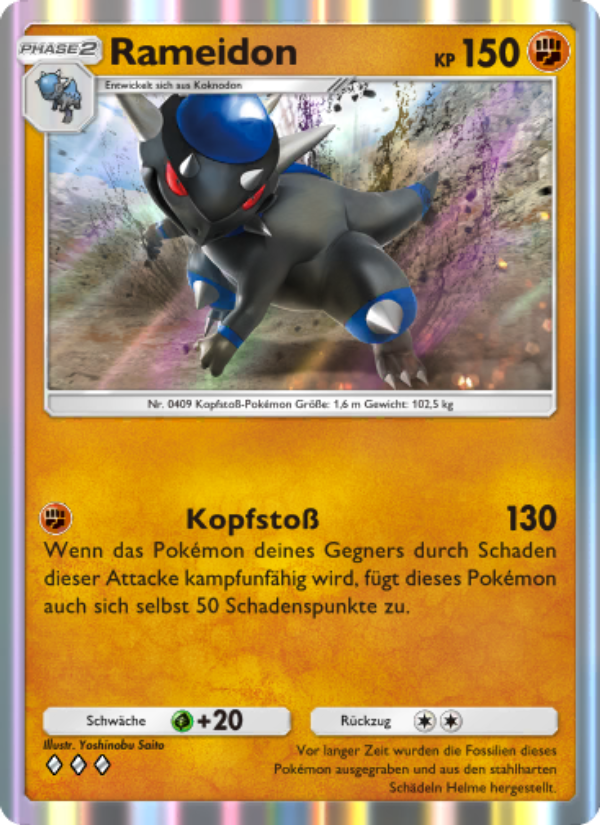 Rameidon 089 — Kollision von Raum und Zeit (German Pokémon TCG card)