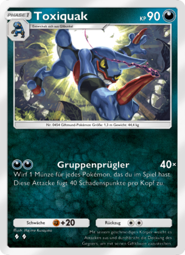 Toxiquak 108 — Kollision von Raum und Zeit (German Pokémon TCG card)