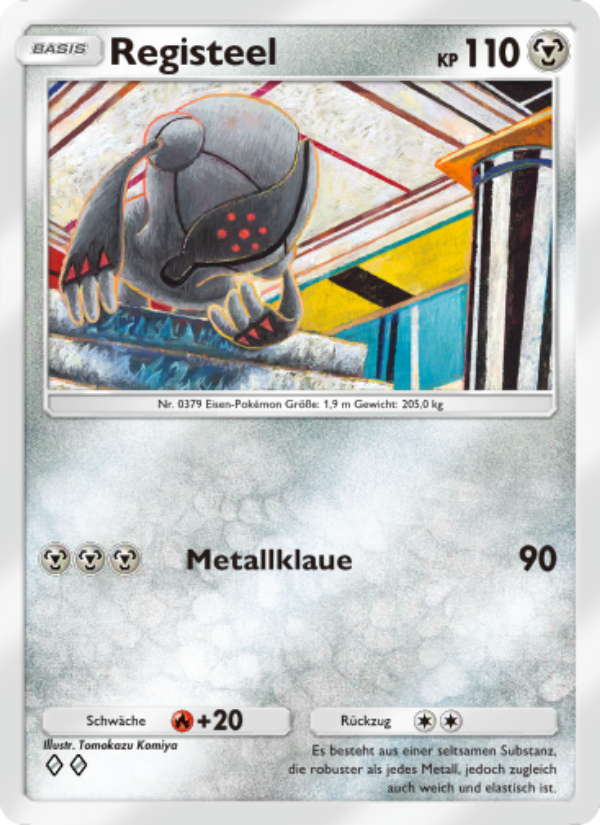 Registeel 112 — Kollision von Raum und Zeit (German Pokémon TCG card)