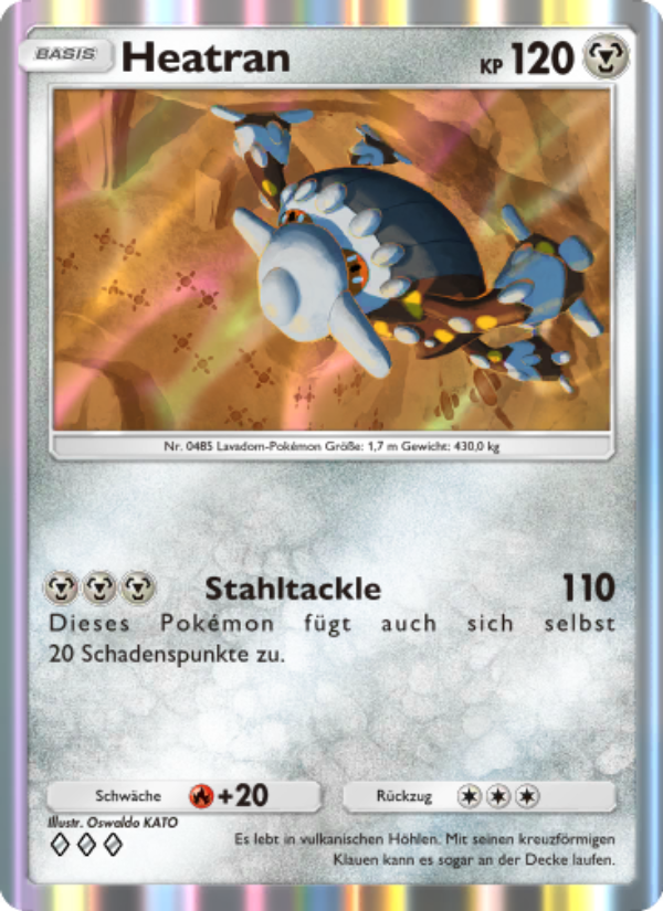 Heatran 120 — Kollision von Raum und Zeit (German Pokémon TCG card)