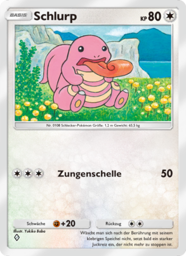 Schlurp 124 — Kollision von Raum und Zeit (German Pokémon TCG card)