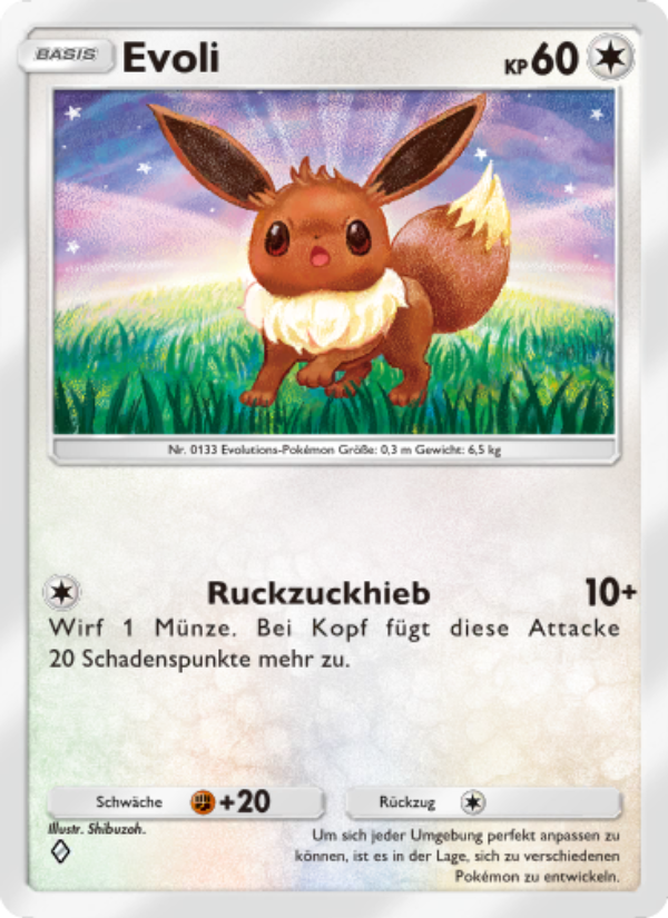 Evoli 126 — Kollision von Raum und Zeit (German Pokémon TCG card)