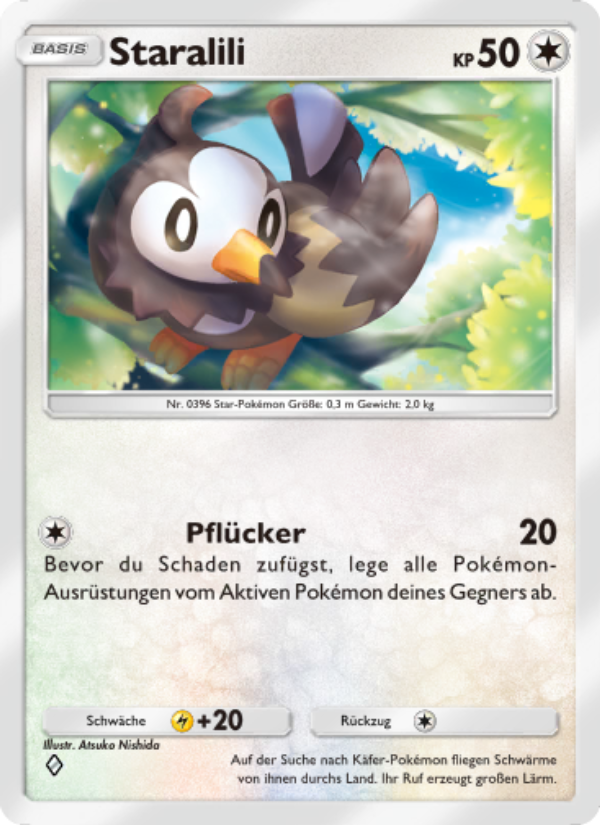 Staralili 132 — Kollision von Raum und Zeit (German Pokémon TCG card)