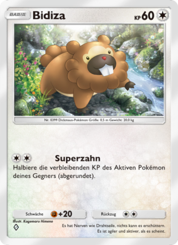 Bidiza 135 — Kollision von Raum und Zeit (German Pokémon TCG card)