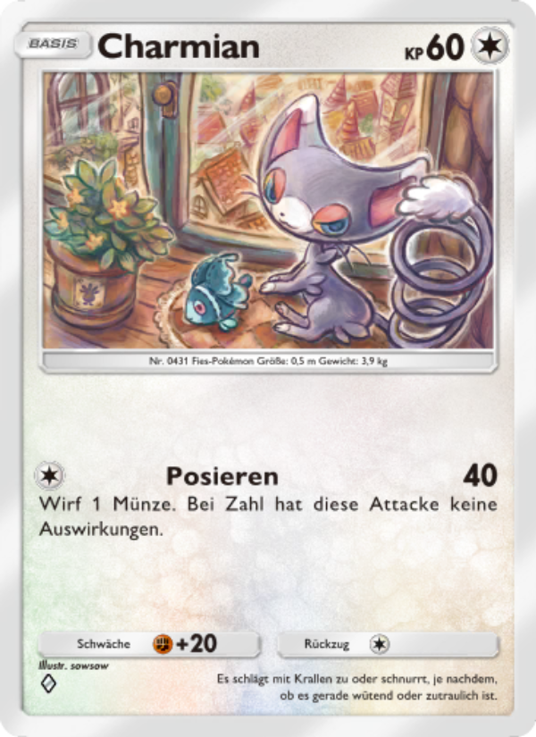 Charmian 139 — Kollision von Raum und Zeit (German Pokémon TCG card)