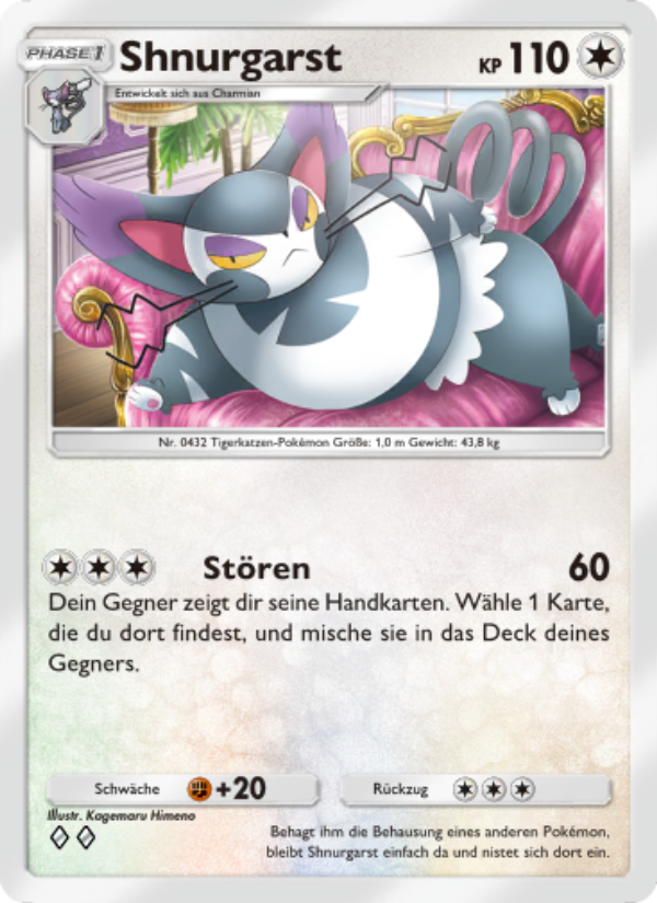 Shnurgarst 140 — Kollision von Raum und Zeit (German Pokémon TCG card)