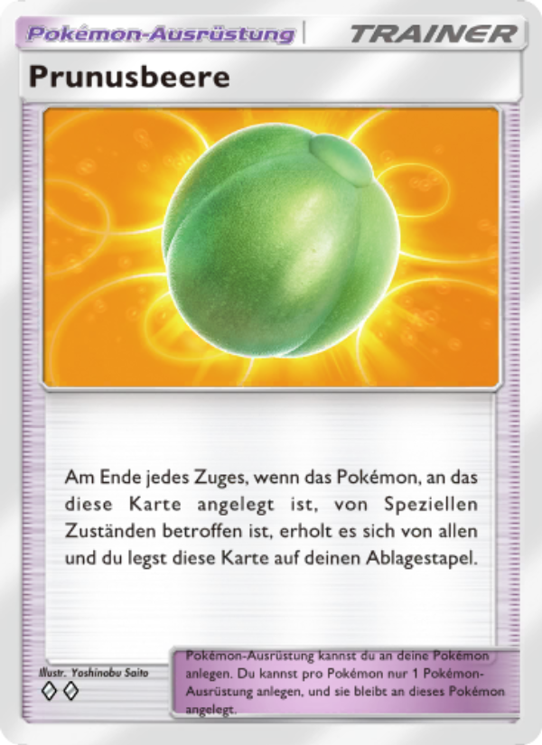 Prunusbeere 149 — Kollision von Raum und Zeit (German Pokémon TCG card)
