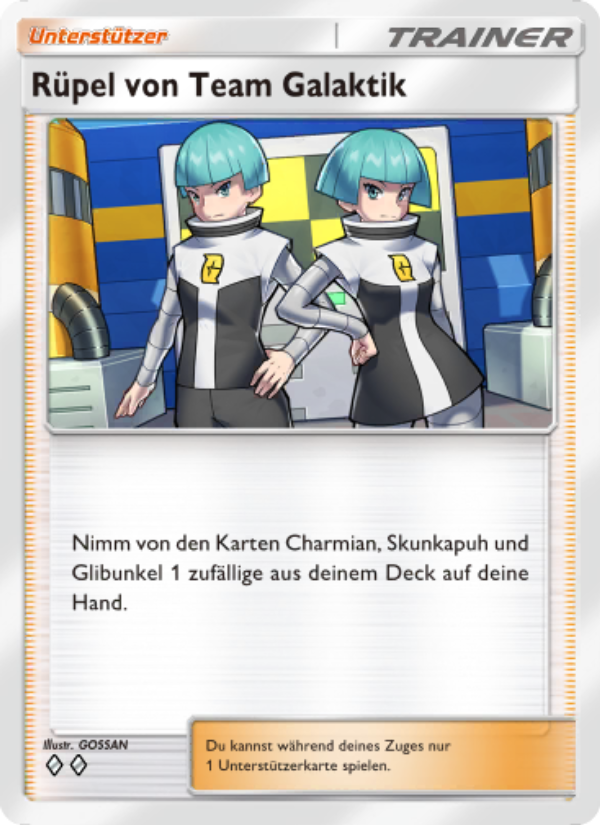 Rüpel von Team Galaktik 151 — Kollision von Raum und Zeit (German Pokémon TCG card)