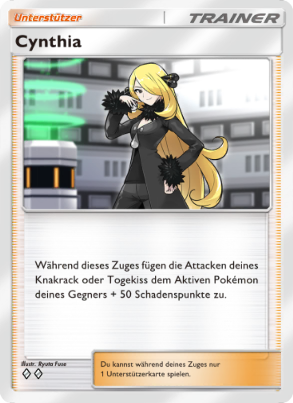 Cynthia 152 — Kollision von Raum und Zeit (German Pokémon TCG card)