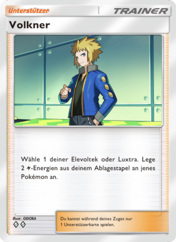 Volkner 153 — Kollision von Raum und Zeit (German Pokémon TCG card)