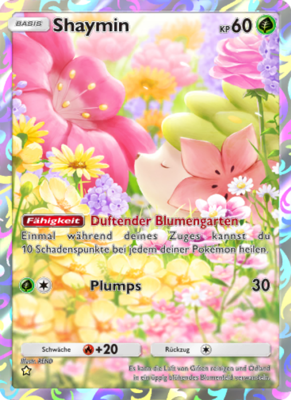 Shaymin 159 — Kollision von Raum und Zeit (German Pokémon TCG card)