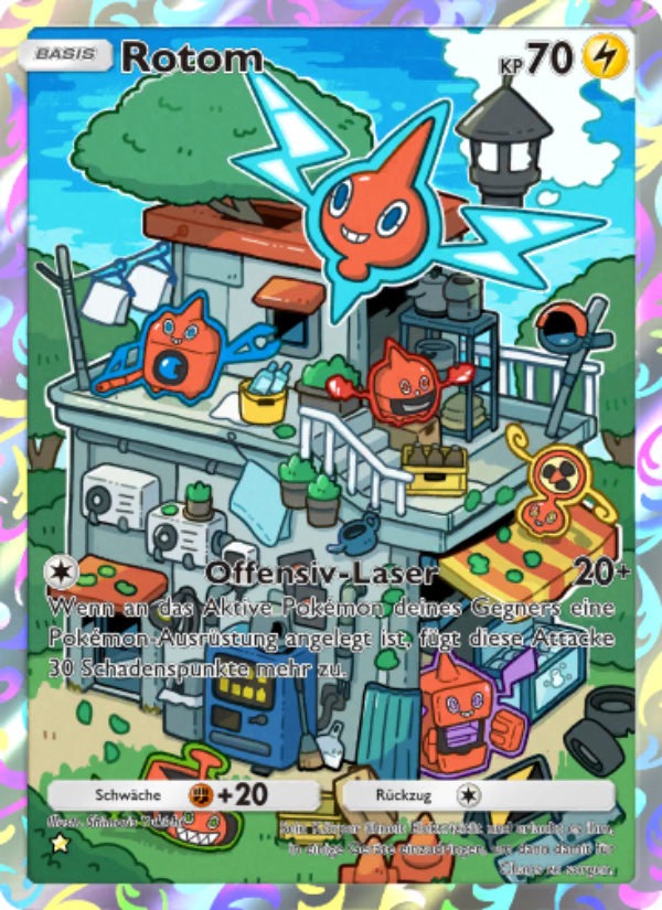 Rotom 164 — Kollision von Raum und Zeit (German Pokémon TCG card)