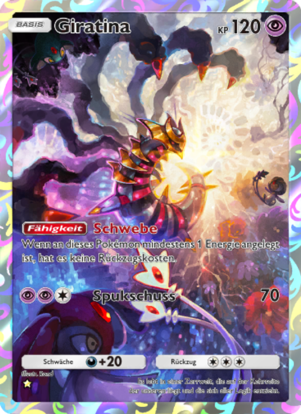 Giratina 167 — Kollision von Raum und Zeit (German Pokémon TCG card)
