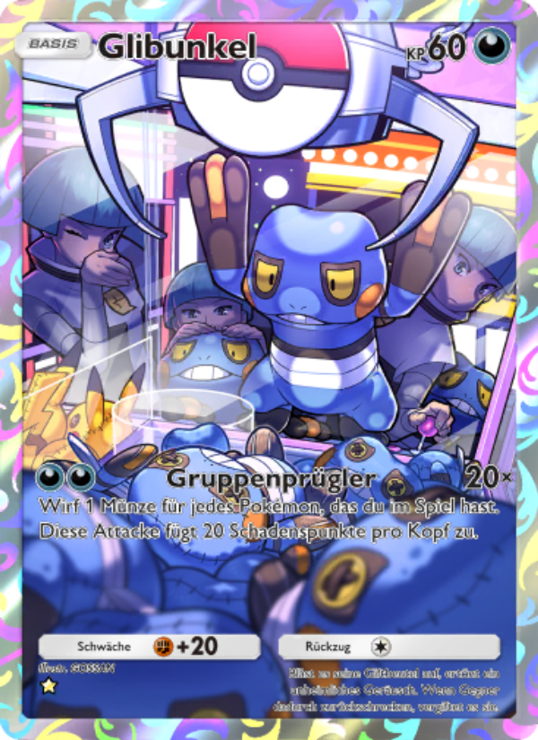 Glibunkel 173 — Kollision von Raum und Zeit (German Pokémon TCG card)