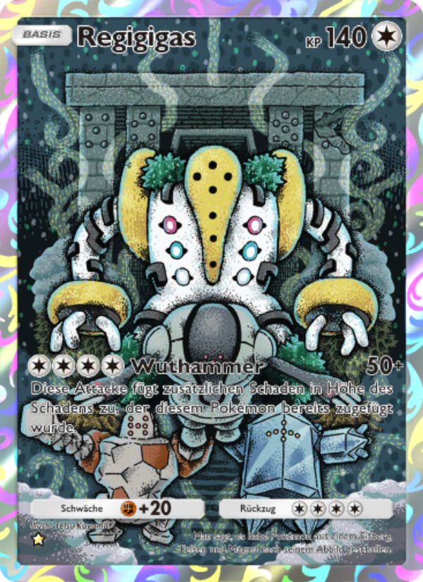 Regigigas 179 — Kollision von Raum und Zeit (German Pokémon TCG card)