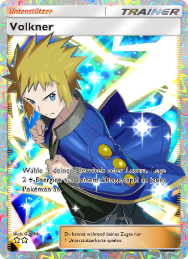 Volkner 193 — Kollision von Raum und Zeit (German Pokémon TCG card)