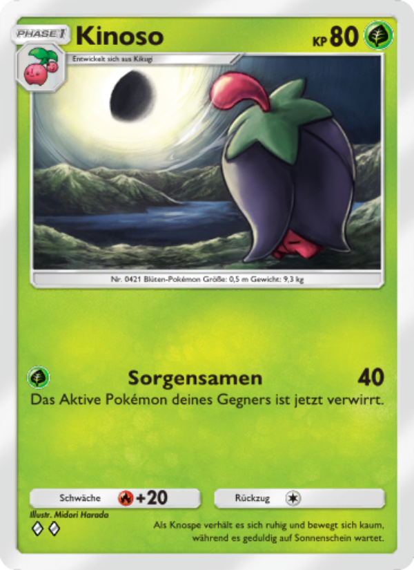 Kinoso 007 — Licht des Triumphs (German Pokémon TCG card)
