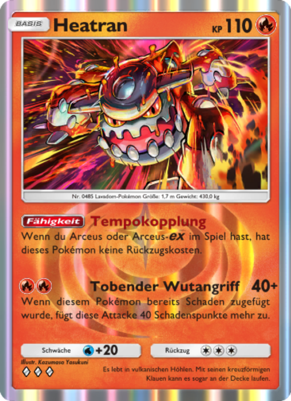 Heatran 013 — Licht des Triumphs (German Pokémon TCG card)