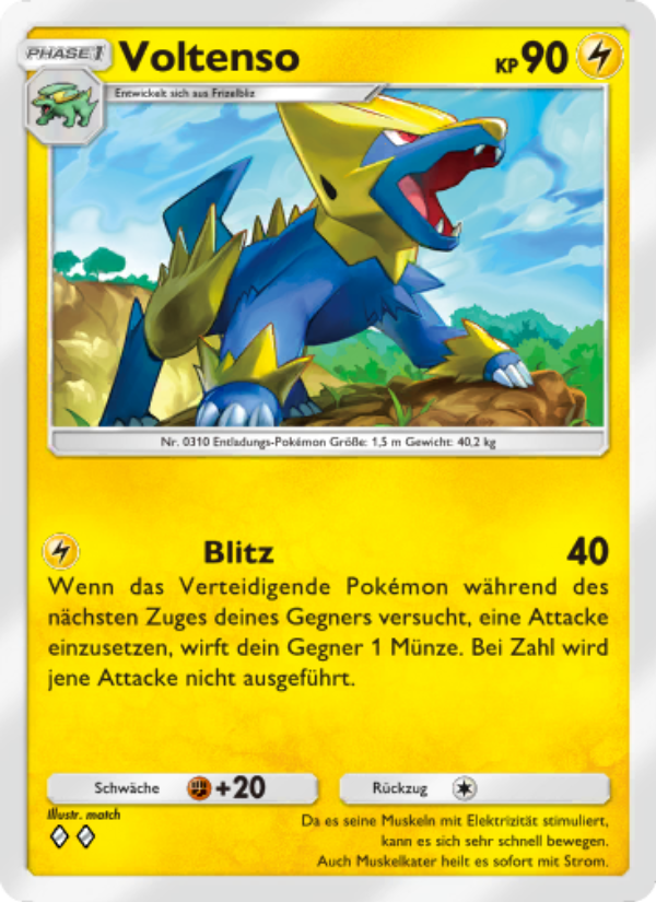 Voltenso 028 — Licht des Triumphs (German Pokémon TCG card)