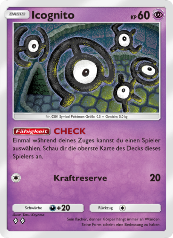 Icognito 034 — Licht des Triumphs (German Pokémon TCG card)