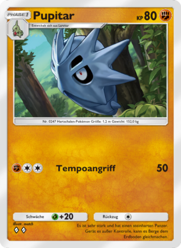 Pupitar 040 — Licht des Triumphs (German Pokémon TCG card)
