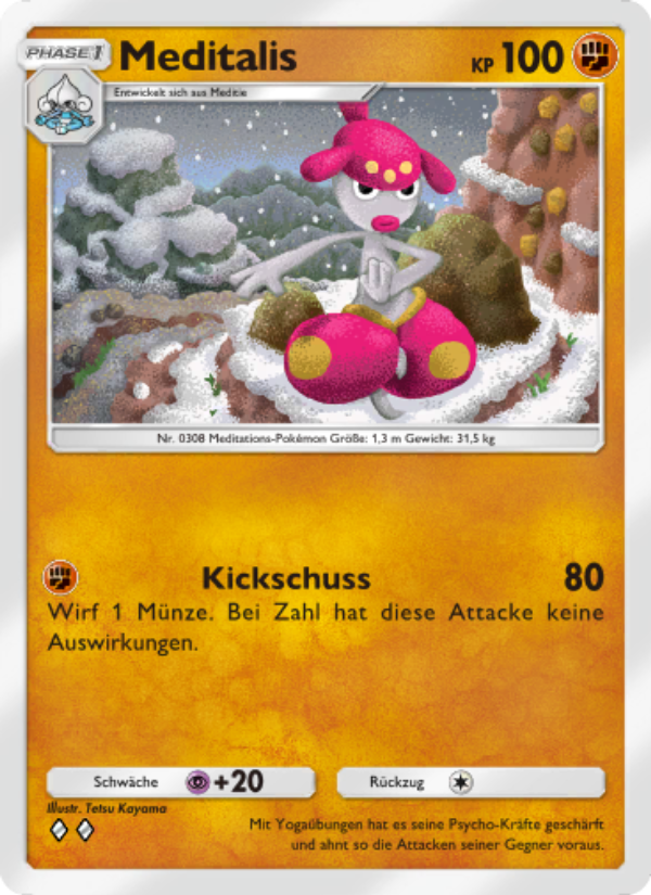 Meditalis 044 — Licht des Triumphs (German Pokémon TCG card)