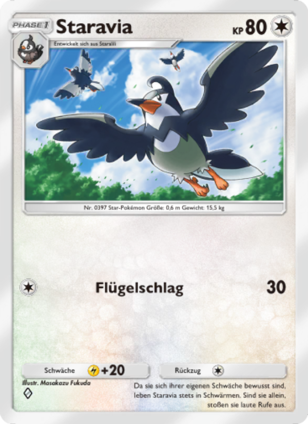 Staravia 067 — Licht des Triumphs (German Pokémon TCG card)