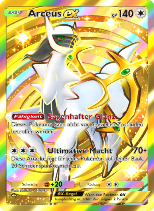 Arceus-ex 096 — Licht des Triumphs (German Pokémon TCG card)