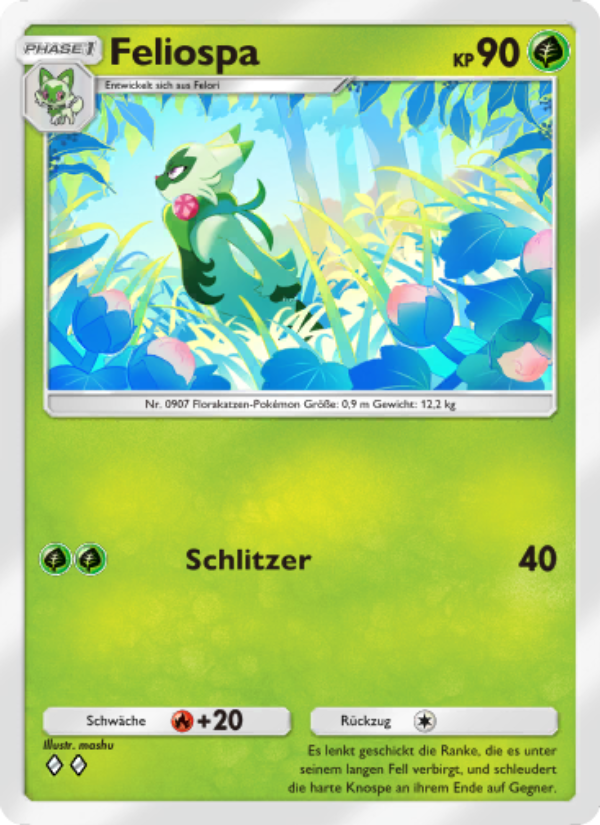 Feliospa 006 — Glänzendes Festival (German Pokémon TCG card)