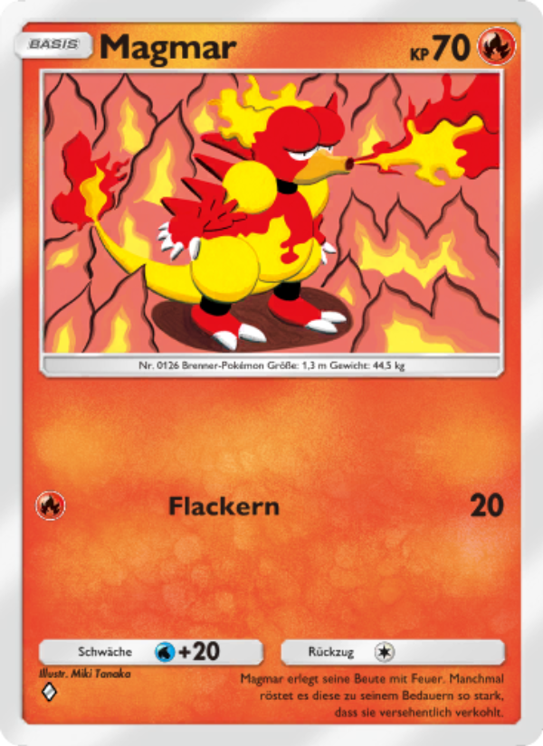 Magmar 011 — Glänzendes Festival (German Pokémon TCG card)