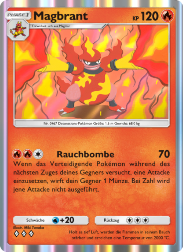 Magbrant 012 — Glänzendes Festival (German Pokémon TCG card)