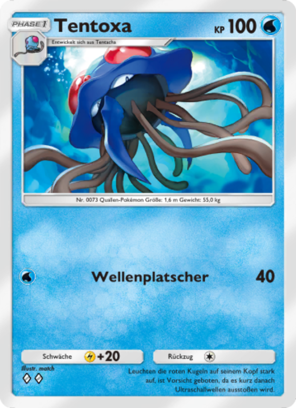 Tentoxa 015 — Glänzendes Festival (German Pokémon TCG card)