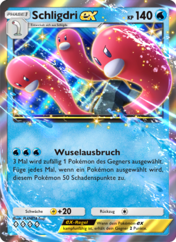 Schligdri-ex 019 — Glänzendes Festival (German Pokémon TCG card)
