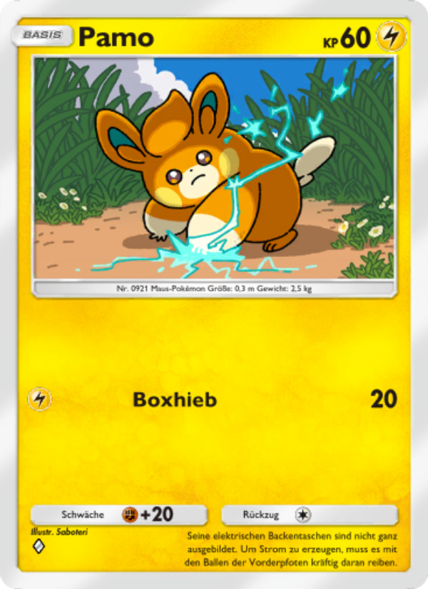 Pamo 026 — Glänzendes Festival (German Pokémon TCG card)