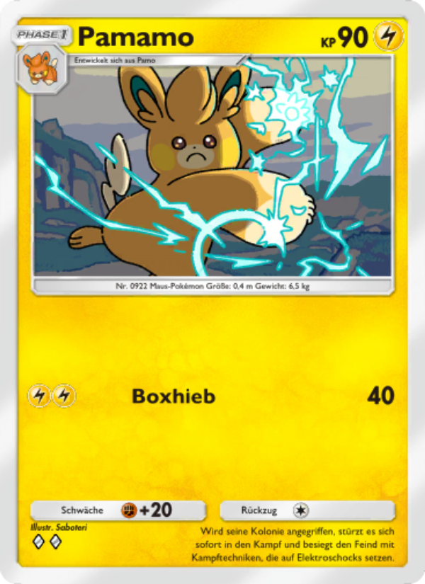 Pamamo 027 — Glänzendes Festival (German Pokémon TCG card)