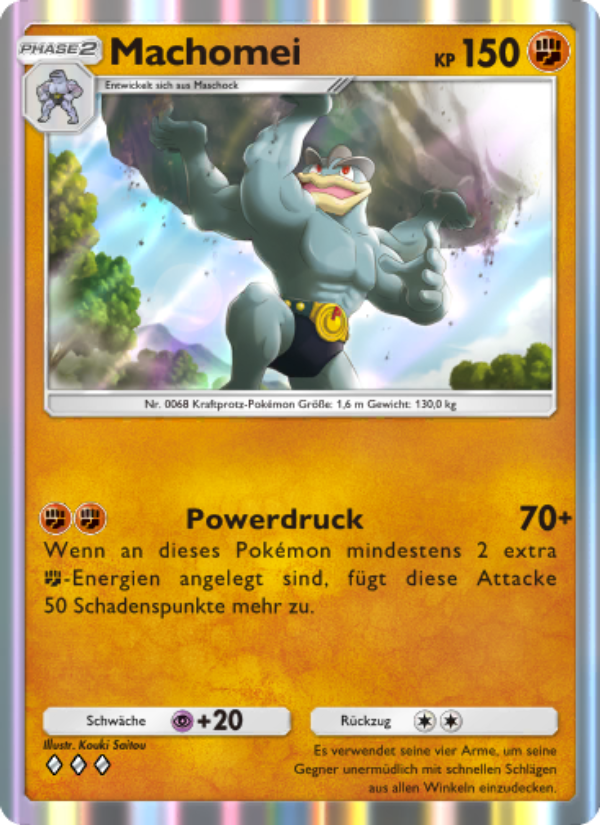 Machomei 039 — Glänzendes Festival (German Pokémon TCG card)