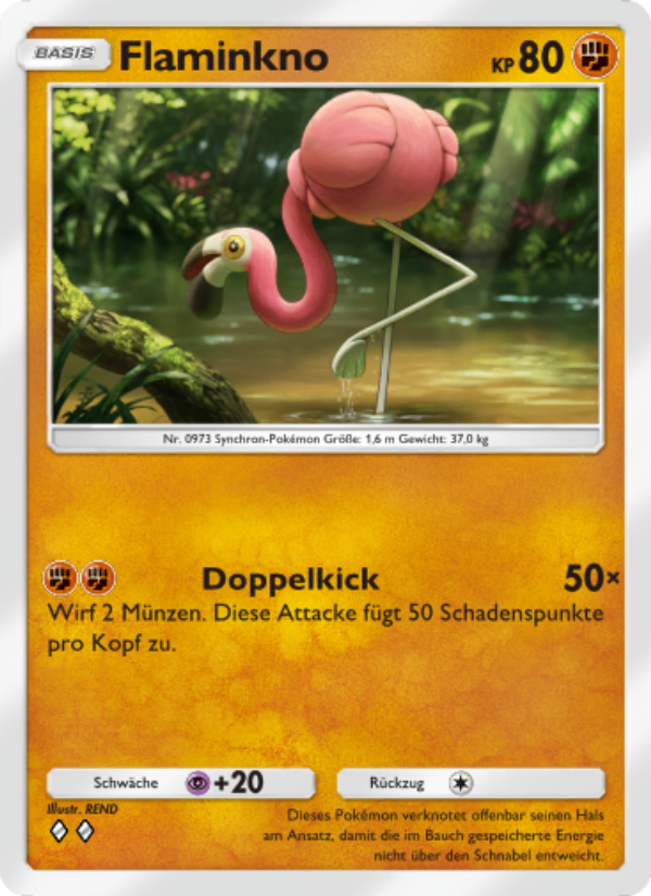 Flaminkno 044 — Glänzendes Festival (German Pokémon TCG card)