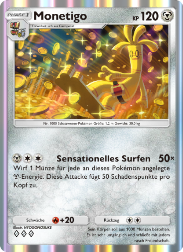 Monetigo 057 — Glänzendes Festival (German Pokémon TCG card)