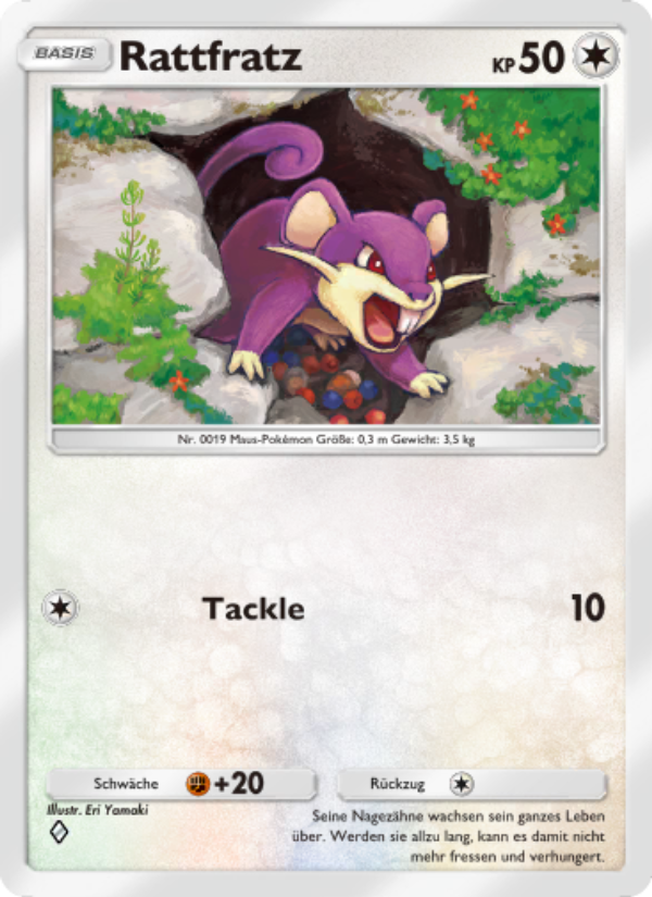 Rattfratz 058 — Glänzendes Festival (German Pokémon TCG card)