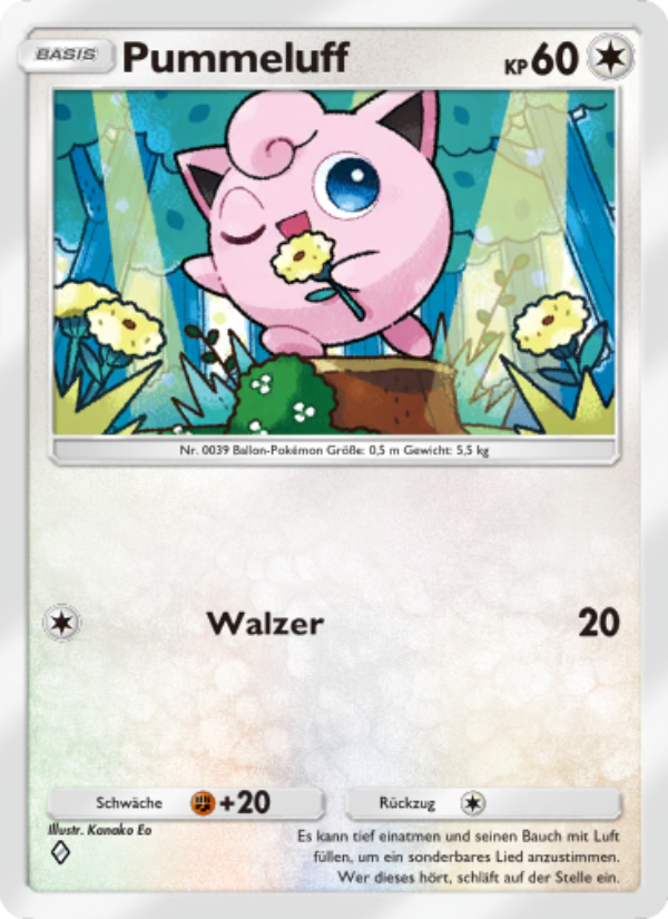 Pummeluff 060 — Glänzendes Festival (German Pokémon TCG card)