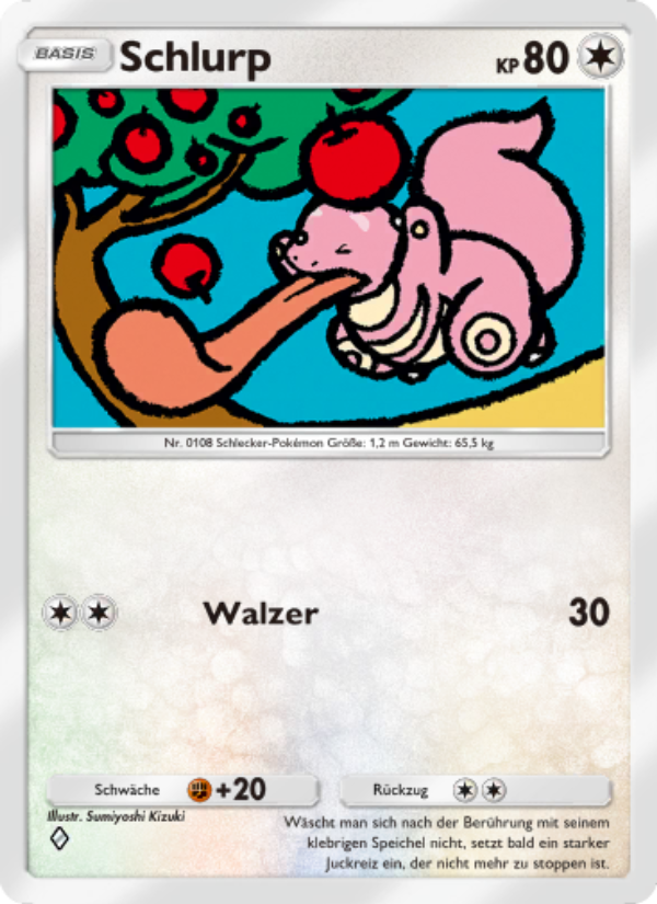 Schlurp 062 — Glänzendes Festival (German Pokémon TCG card)