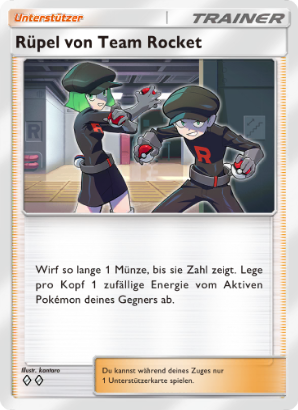 Rüpel von Team Rocket 072 — Glänzendes Festival (German Pokémon TCG card)