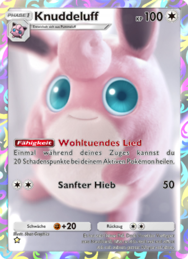 Knuddeluff 078 — Glänzendes Festival (German Pokémon TCG card)