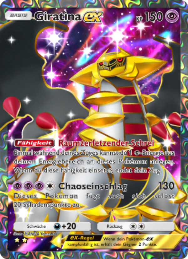 Giratina-ex 083 — Glänzendes Festival (German Pokémon TCG card)