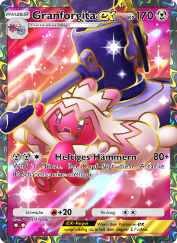 Granforgita-ex 086 — Glänzendes Festival (German Pokémon TCG card)