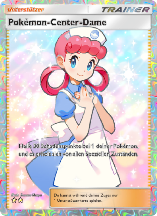 Pokémon-Center-Dame 089 — Glänzendes Festival (German Pokémon TCG card)